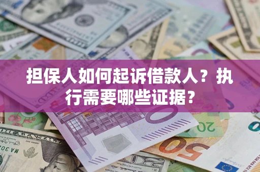 武汉担保人如何起诉借款人？执行需要哪些证据？