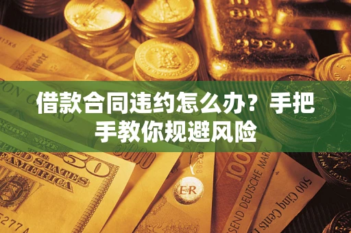 武汉借款合同违约怎么办？手把手教你规避风险