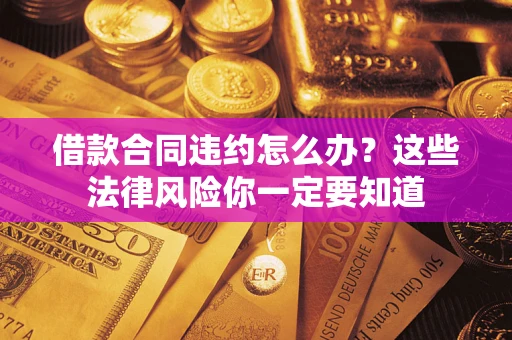 武汉借款合同违约怎么办？这些法律风险你一定要知道
