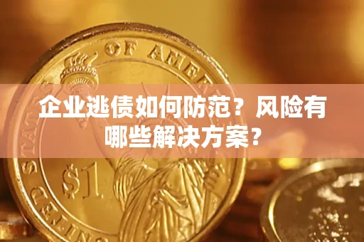 武汉企业逃债如何防范？风险有哪些解决方案？