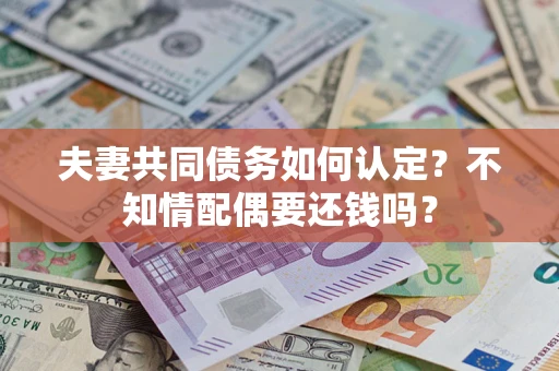 武汉夫妻共同债务如何认定？不知情配偶要还钱吗？