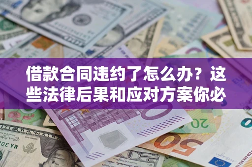 武汉借款合同违约了怎么办？这些法律后果和应对方案你必须知道