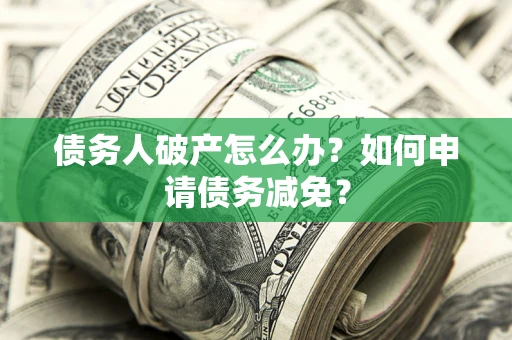 武汉债务人破产怎么办？如何申请债务减免？