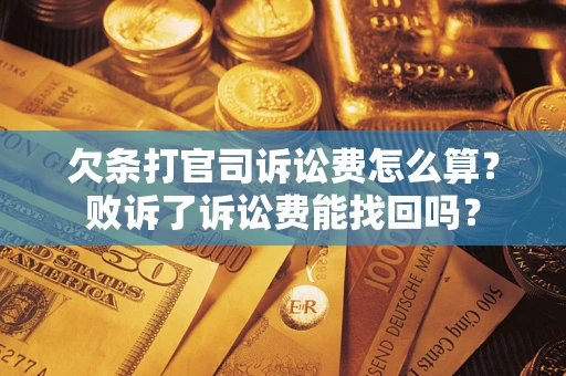 武汉欠条打官司诉讼费怎么算？败诉了诉讼费能找回吗？