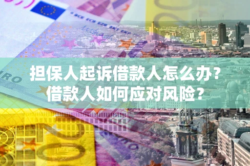 武汉担保人起诉借款人怎么办？借款人如何应对风险？