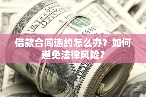 武汉借款合同违约怎么办？如何避免法律风险？